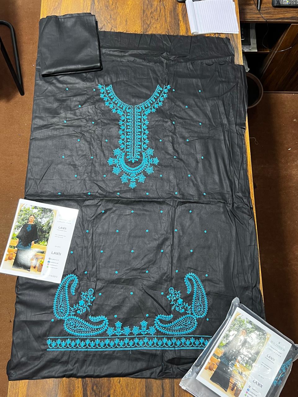 LAWN EMBROIDERED 2PC SUIT (DF/2013)