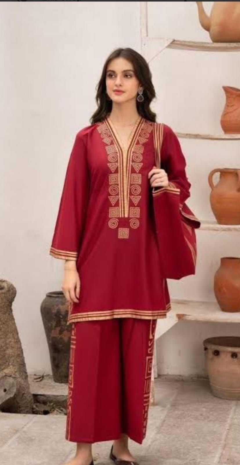 2pc stiched sout with free bag