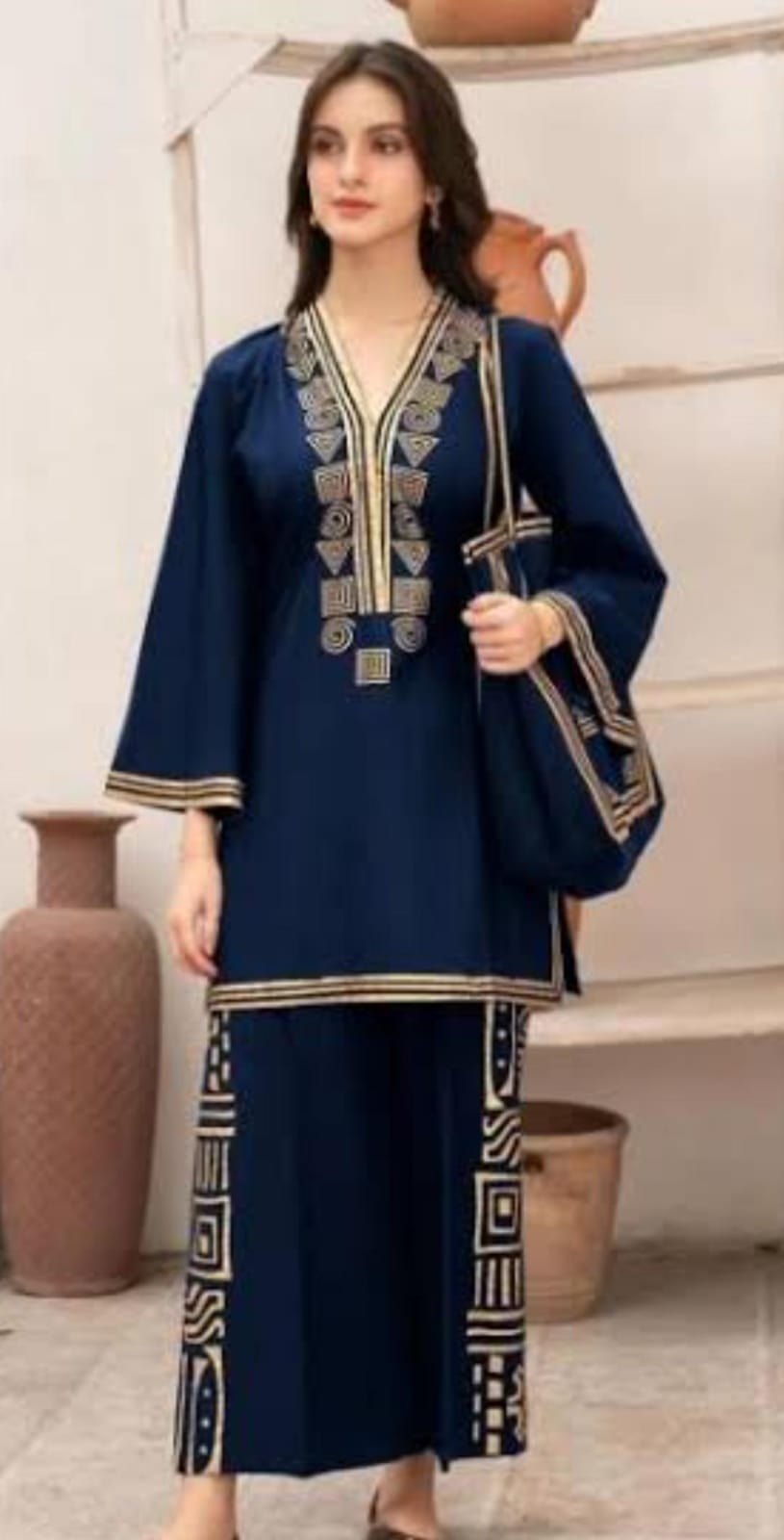 2pc stiched sout with free bag