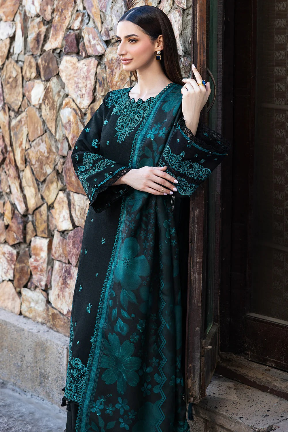 Eid Collection D-258 Lawn Embroidered 3Pc